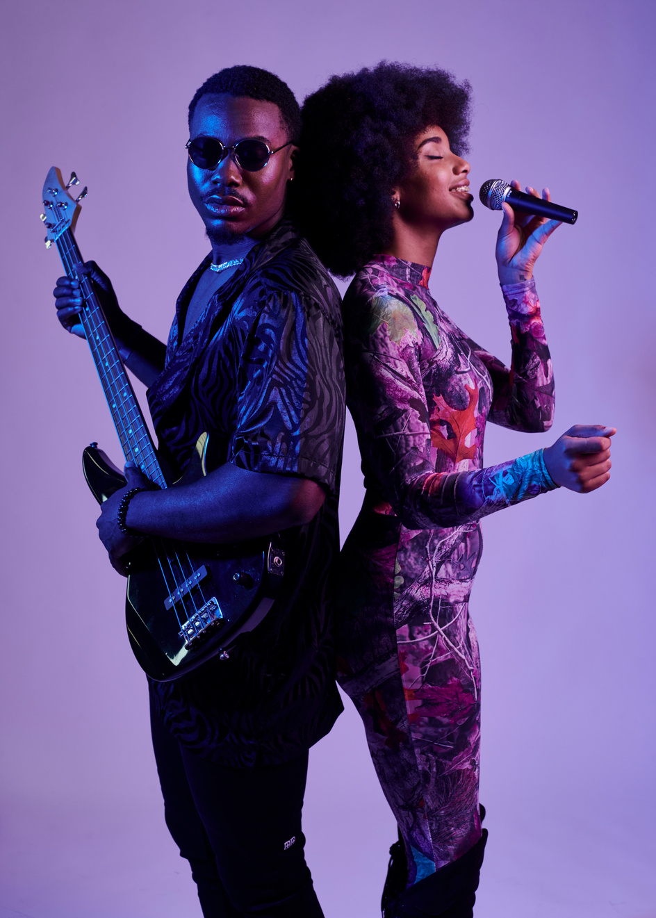 Musical Duo Giving a Performance